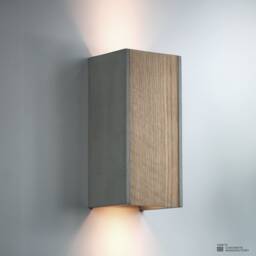 Concrete Wall Lamp Sconce Wooden Oak Home Decor Lighting Led