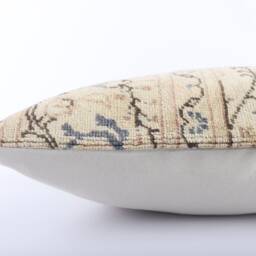Vintage Turkish Kilim Pillow Cover Handwoven Wool, 18''x18'' - thumbnail 4