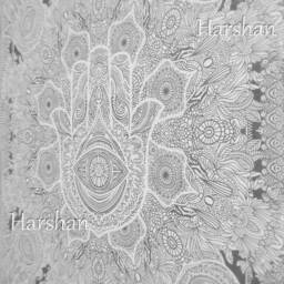 Handmade Hamsa Tapestry Buddha Meditation Wall Hanging, Bohemian Beach Throw Hand Of Fatima Bedsheet - thumbnail 3
