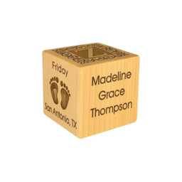 Baby Block Custom Nursery Decor - Modern Font