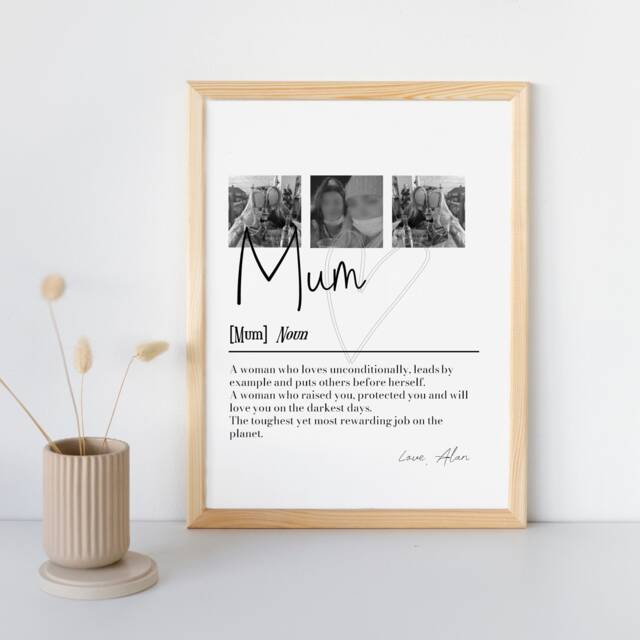 Personalised Mum Picture Collage Memorable Gift For Mum, Mothers Day Gift, Her, Special Definition, Birthday Mom - image 1