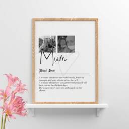 Personalised Mum Picture Collage Memorable Gift For Mum, Mothers Day Gift, Her, Special Definition, Birthday Mom - thumbnail 3
