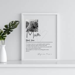 Personalised Mum Picture Collage Memorable Gift For Mum, Mothers Day Gift, Her, Special Definition, Birthday Mom - thumbnail 2
