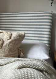 Bespoke Headboard Cover - Candy Stripe Multi Colours - thumbnail 1