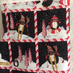 Christmas Stocking, Handcrafted Modern Stocking, Decoration, Candy Cane Stocking. #2 - thumbnail 3