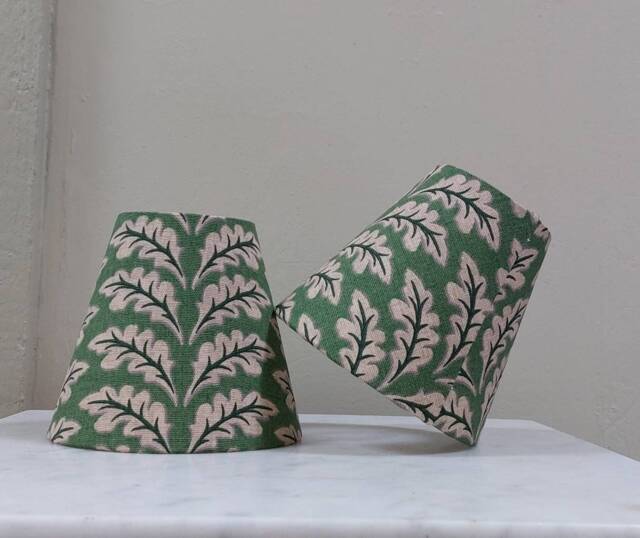 Oak Green Candle Clip Lampshade Wall Lights/Chandelier - image 1