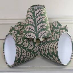 Oak Green Candle Clip Lampshade Wall Lights/Chandelier - thumbnail 4