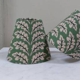 Oak Green Candle Clip Lampshade Wall Lights/Chandelier - thumbnail 2