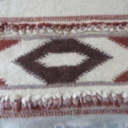Handmade Wool Throw Blanket King Bedding, Scandinavian Rug - 150x215cm - thumbnail 3