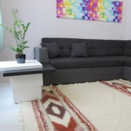 Handmade Wool Throw Blanket King Bedding, Scandinavian Rug - 150x215cm - thumbnail 2