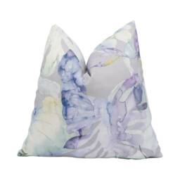 Voyage - Salvador Violet Watercolour Botanical Monstera Leaf Cushion Cover Handmade Throw Pillow Designer Home Decor - thumbnail 1