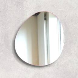 Pebble Acrylic Mirror Wall Art Personalized Engraving Available - thumbnail 3