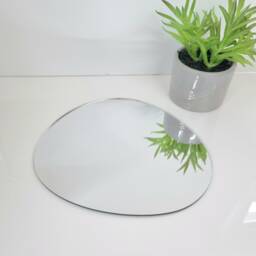 Pebble Acrylic Mirror Wall Art Personalized Engraving Available - thumbnail 2