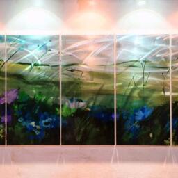 Abstract Metal Wall Art Floral Landscape Sculpture By Tomouk - thumbnail 3