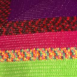 Bright Brushed Acrylic Square Blanket - thumbnail 2