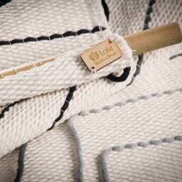 Gray Urania - Large Gradient Rope Wall Hanging Modern Woven Tapestry - thumbnail 4