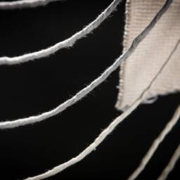 Gray Urania - Large Gradient Rope Wall Hanging Modern Woven Tapestry - thumbnail 2