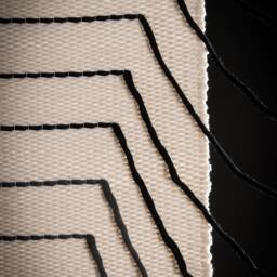 Gray Urania - Large Gradient Rope Wall Hanging Modern Woven Tapestry - thumbnail 3