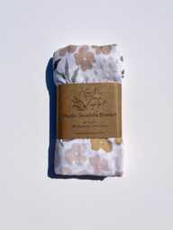 Floral Swaddle Blanket - Flower Muslin Baby - thumbnail 1