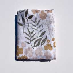 Floral Swaddle Blanket - Flower Muslin Baby - thumbnail 2