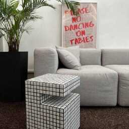 End Table. Bedside Coffee Tiled Handmade - thumbnail 3