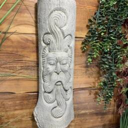 stone Garden Tree Man Green Large Curly Beard Hanging Plaque Ornament - thumbnail 2