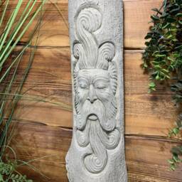 stone Garden Tree Man Green Large Curly Beard Hanging Plaque Ornament - thumbnail 3