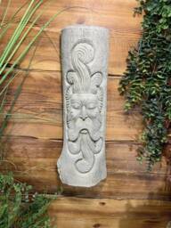 stone Garden Tree Man Green Large Curly Beard Hanging Plaque Ornament - thumbnail 1