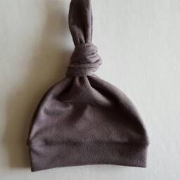 Organic Baby Blanket & Newborn Hat Set. Take Home Gray Swaddle Shower Gift. Photo Prop - thumbnail 3