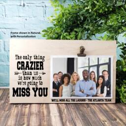 Going Away Gift, We Will Miss You Personalized Picture Frame, Boss Leaving Best Friend Custom Coworker Colleague Goodbye Gift - thumbnail 1