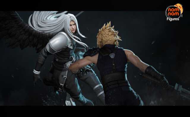 Cloud & Sephiroth Set - Final Fantasy Vii 3D Printed Figure 110 Scale - image 1