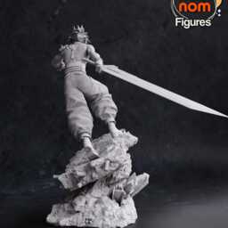 Cloud & Sephiroth Set - Final Fantasy Vii 3D Printed Figure 110 Scale - thumbnail 4