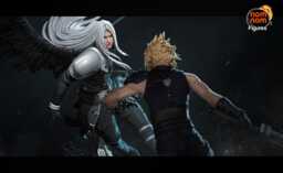 Cloud & Sephiroth Set - Final Fantasy Vii 3D Printed Figure 110 Scale - thumbnail 1