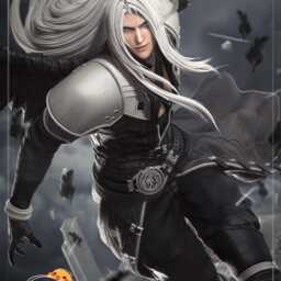 Cloud & Sephiroth Set - Final Fantasy Vii 3D Printed Figure 110 Scale - thumbnail 2