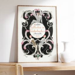 Vintage Glamour Poster, French Fashion Wall Art, Art Deco, Fashionista Giclee Print, Falbalas Magazine Cover, Mid Century Decor, Gift Idea - thumbnail 3