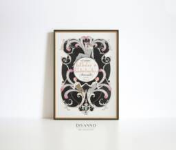 Vintage Glamour Poster, French Fashion Wall Art, Art Deco, Fashionista Giclee Print, Falbalas Magazine Cover, Mid Century Decor, Gift Idea - thumbnail 1