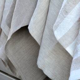 Linen Bath Towel, Heavy Linen Sauna Huckaback Towels, Thick Hand Accessory, Farmhouse Towels - thumbnail 3