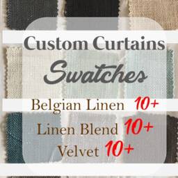 Fabric Swatches For Custom Curtains, Drapes Linen Swatches, Curtain Fabric Velvet Free Drapery Calculator Sheet - thumbnail 2
