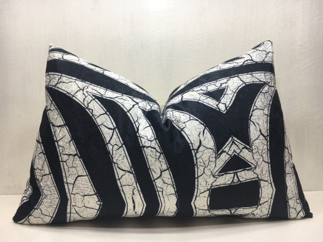 Velvet Ikat Pillow Cover, 16x24, Handwoven Silk Blend - image 1