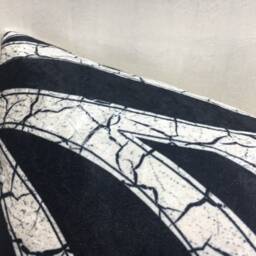 Velvet Ikat Pillow Cover, 16x24, Handwoven Silk Blend - thumbnail 3