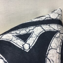 Velvet Ikat Pillow Cover, 16x24, Handwoven Silk Blend - thumbnail 2