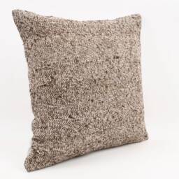 Turkish Kilim Pillow Cover 18'' Vintage Wool Cushion - thumbnail 3