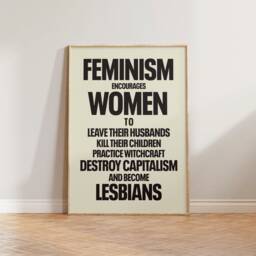 Feminist Print, Feminism Art Female Empowerment Retro Poster, Encourages, Poster Pink, Gift For Her - thumbnail 3