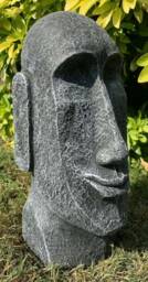 stone Garden Easter Island Head Moai Tiki Concrete Ornament
