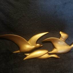 Seagull Wall Decor - Set Of 3- Flying Birds Wall Art-Bird Sculpture - thumbnail 2