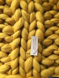 Chunky Knit Blanket/Throw. Handmade . 100% Merino Wool. Size 32x54 Inches. Shipping in 5-7 Business Days - thumbnail 1