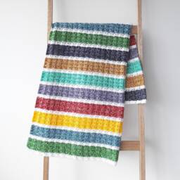 Unisex Crochet Baby Blanket Colorful Stroller Blanket - thumbnail 1