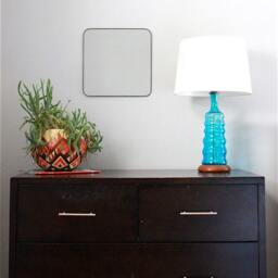 Square Wall Mirror With Rounded Corners Cube Shaped Plain Simple Accent Metal Lead Frame 14 - thumbnail 3