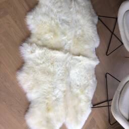 xl Ivory Sheepskin Rug, Cream Ivory Genuine Sheepskin, Large Fluffy Interior Decor, Sheepski - thumbnail 3