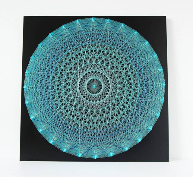 Sacred Geaometry String Art Universe New Wall Decor Mandala Home Pictures Cosmos Illustration Hanging Spiritual Zen - image 1